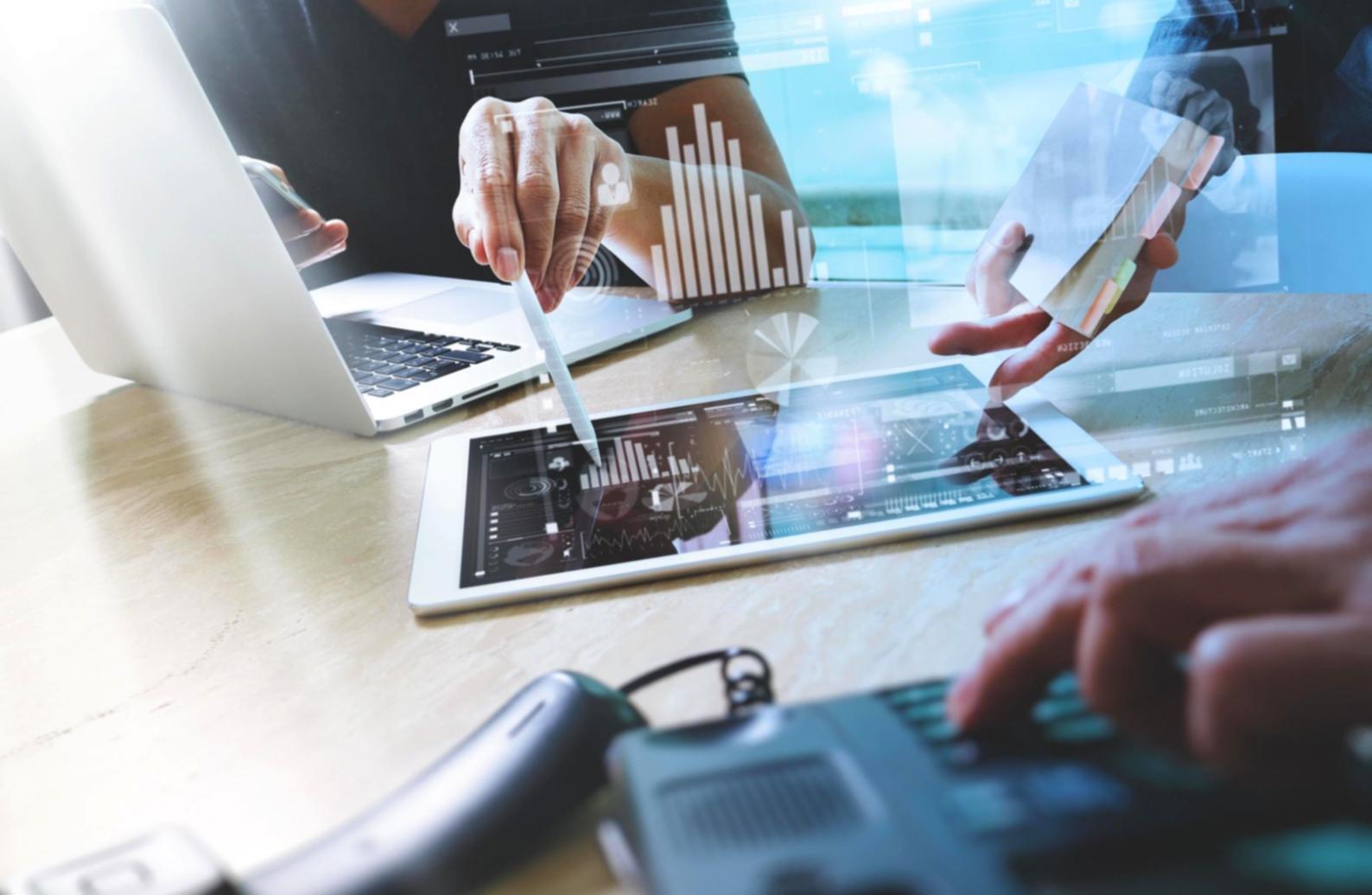 Documentation workflow showing structured technical content on multiple screens